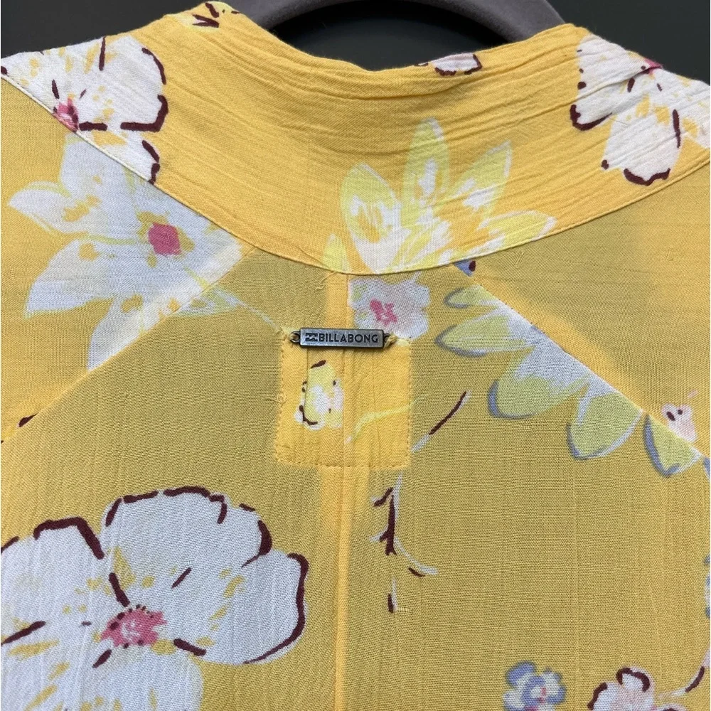 Billabong Yellow Floral Kimono - Picture 3 of 5